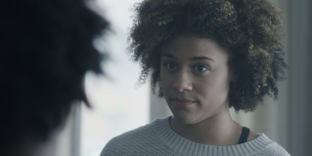 Daphne (Ariana DeBose) talks with her mother, Angela (Sharon Washington).jpg